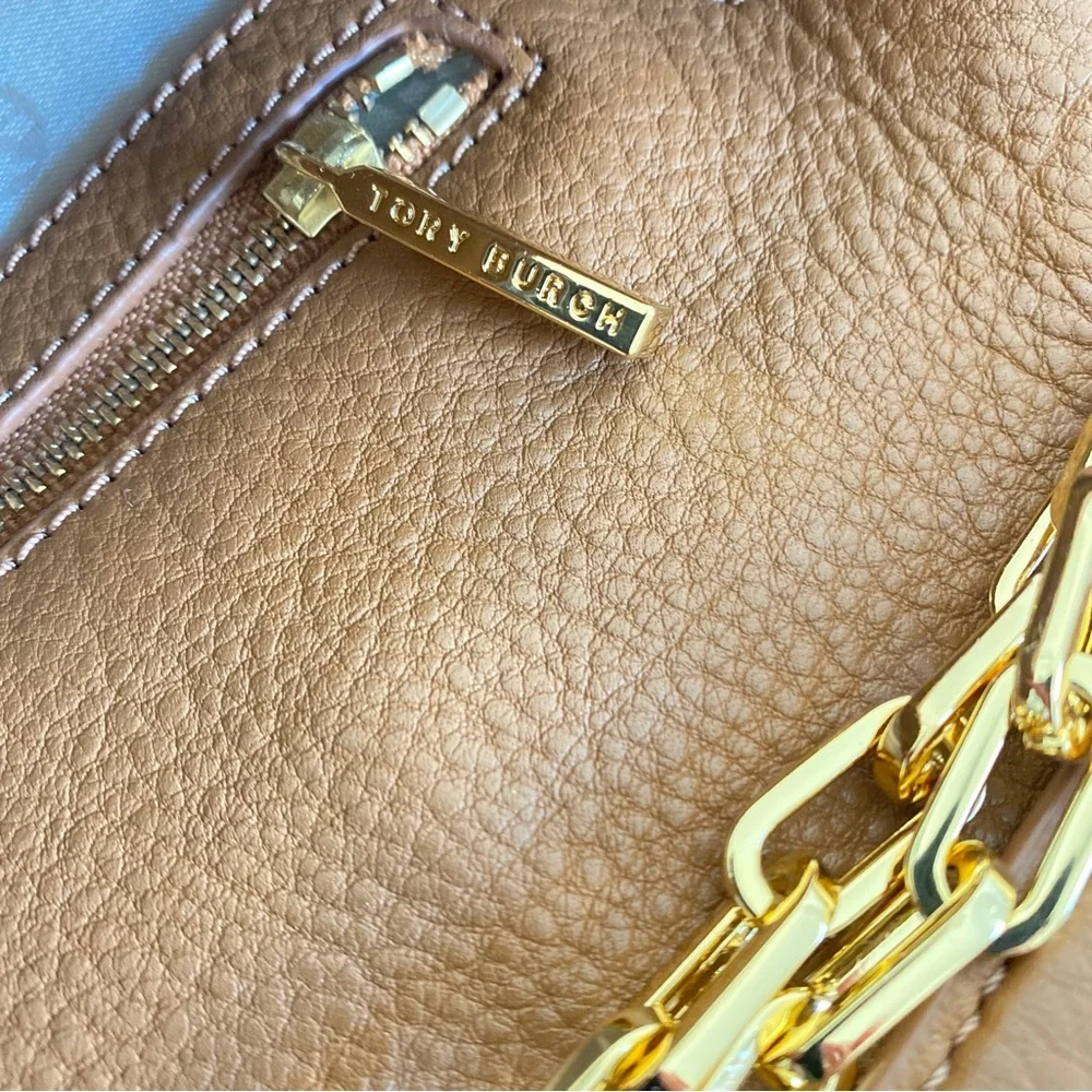 Tory Burch chain strap logo flap bag